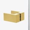 NEW TRENDY - Kabina prysznicowa prostokątna AVEXA GOLD BRUSHED EXK-1756/57 Złote Profile 100x90x200